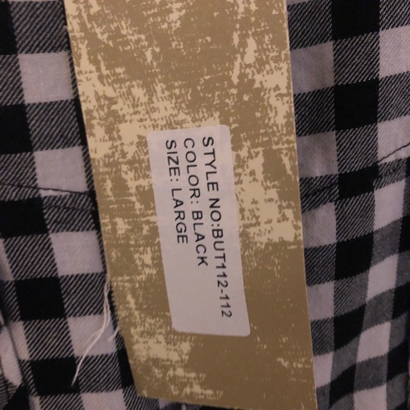 NWT BTNS plaid shirt - Picture 6 of 7